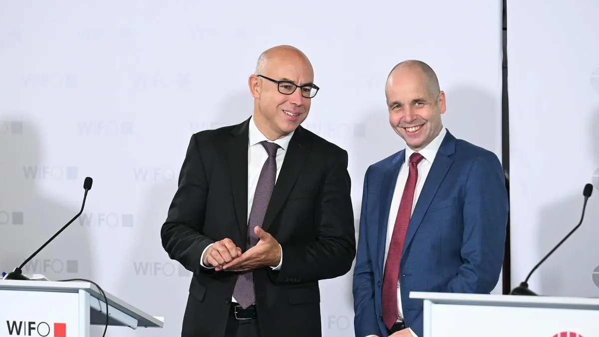 WIFO-Chef Gabriel Felbermayr und IHS-Chef Holger Bonin